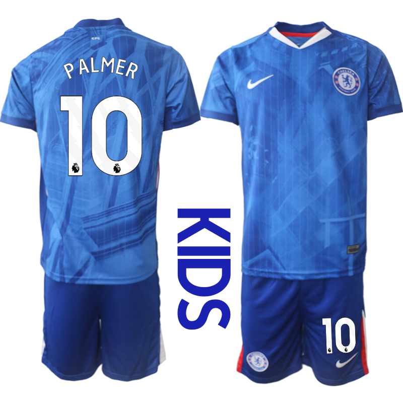 Youth 2025-2026 Club Chelsea FC home Blue #10 Soccer Jersey